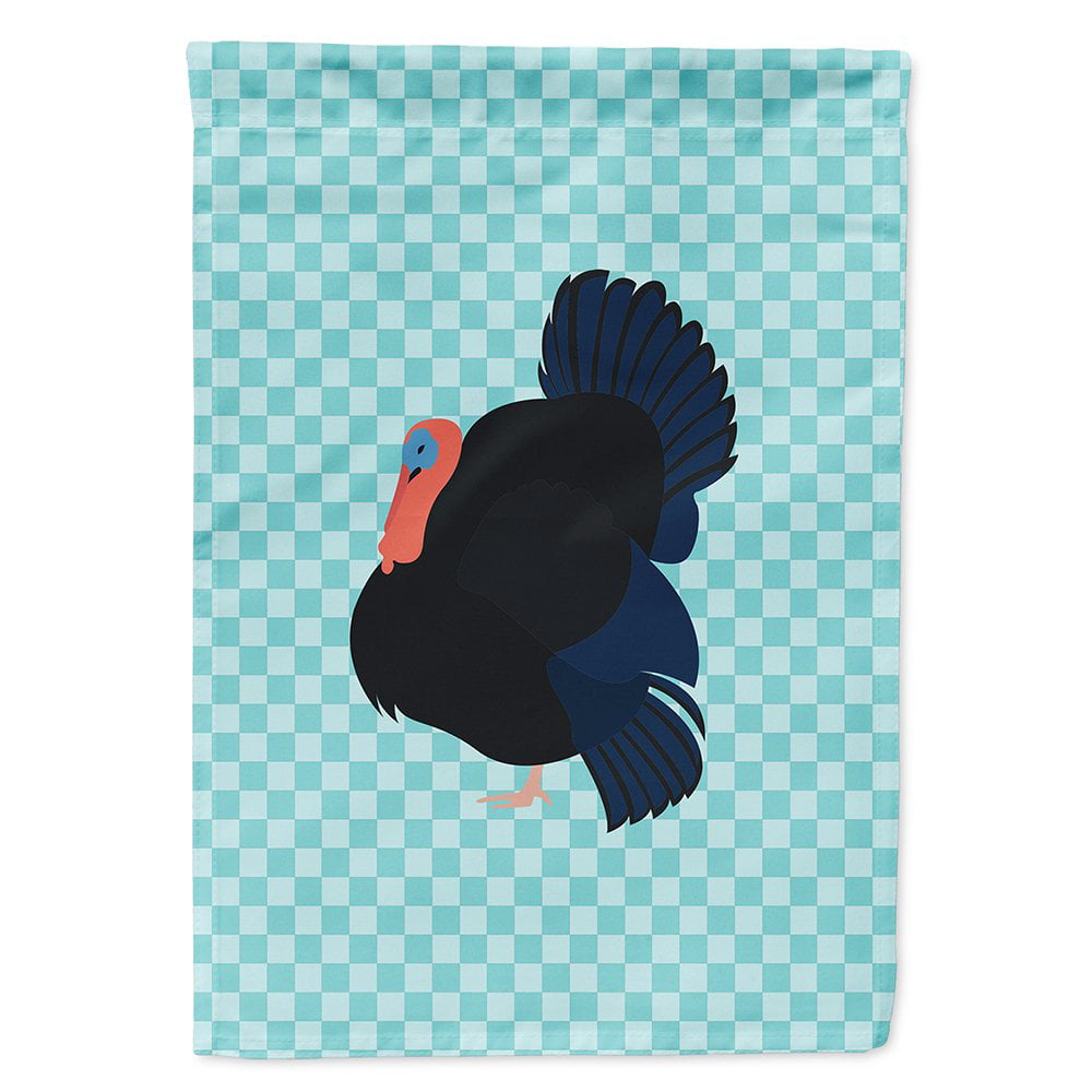 Norfolk Black Turkey Blue Check Flag Canvas House
