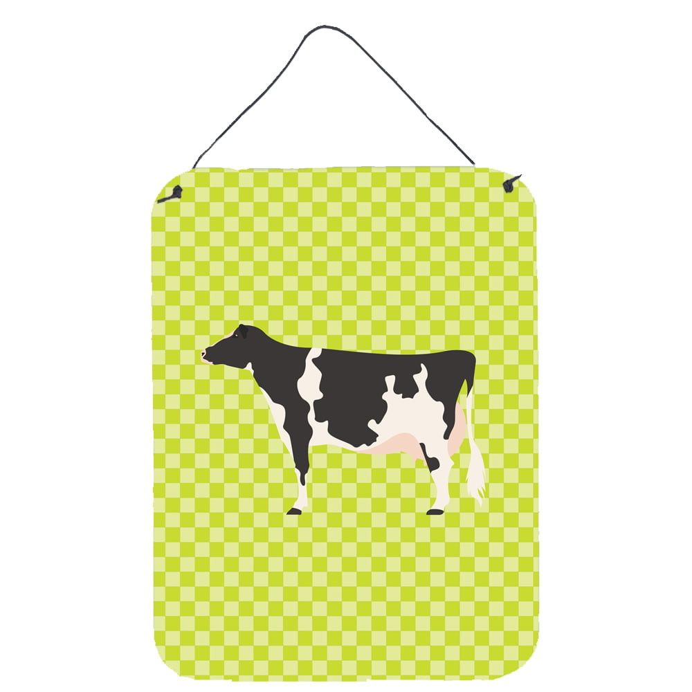 BB7648DS1216 Holstein Cow Green Wall or Door Hanging Prints