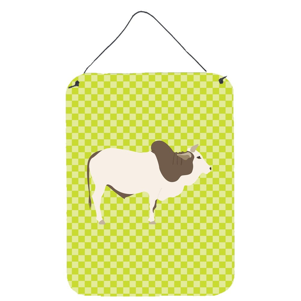 BB7656DS1216 Malvi Cow Green Wall or Door Hanging Prints