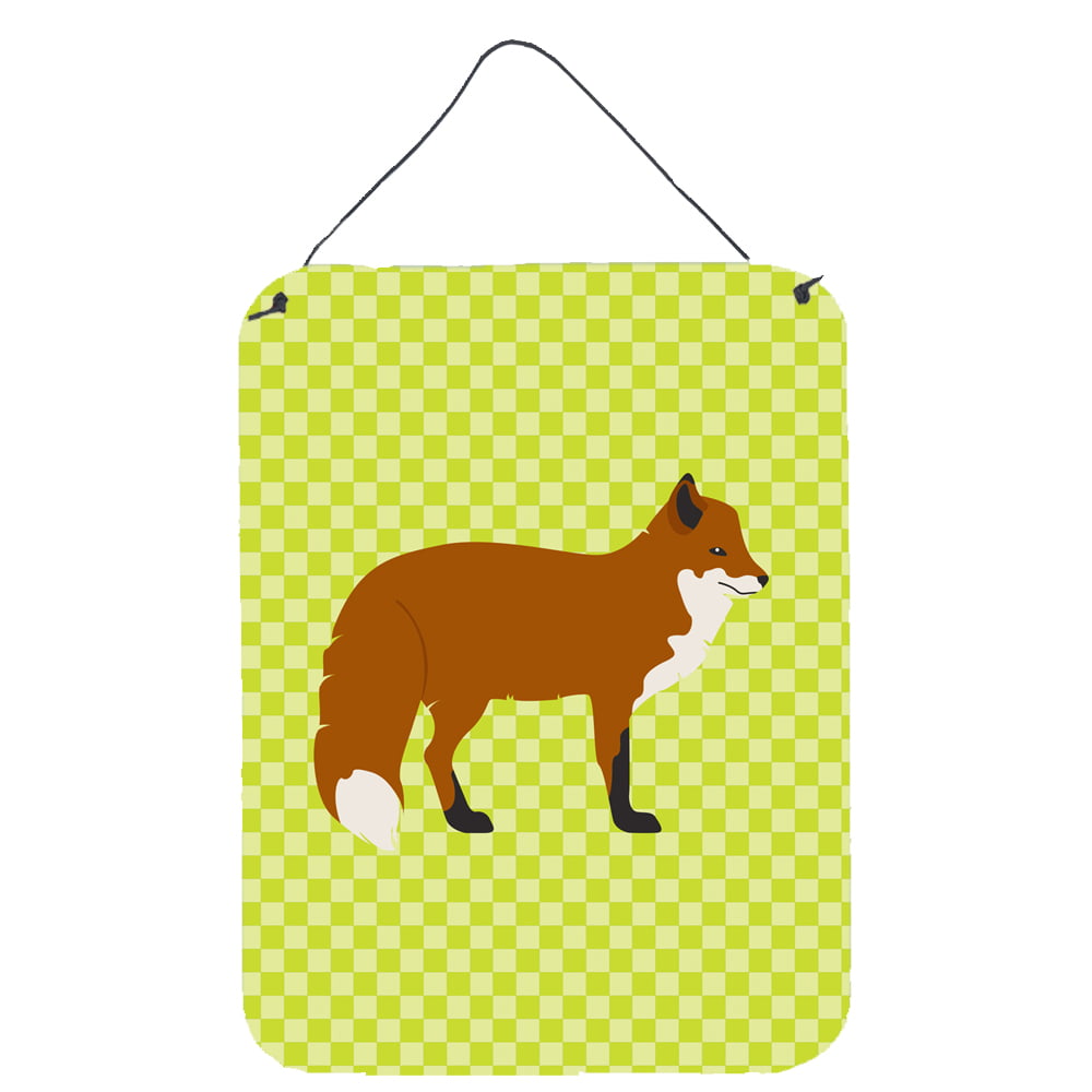 BB7702DS1216 Red Fox Green Wall or Door Hanging Prints
