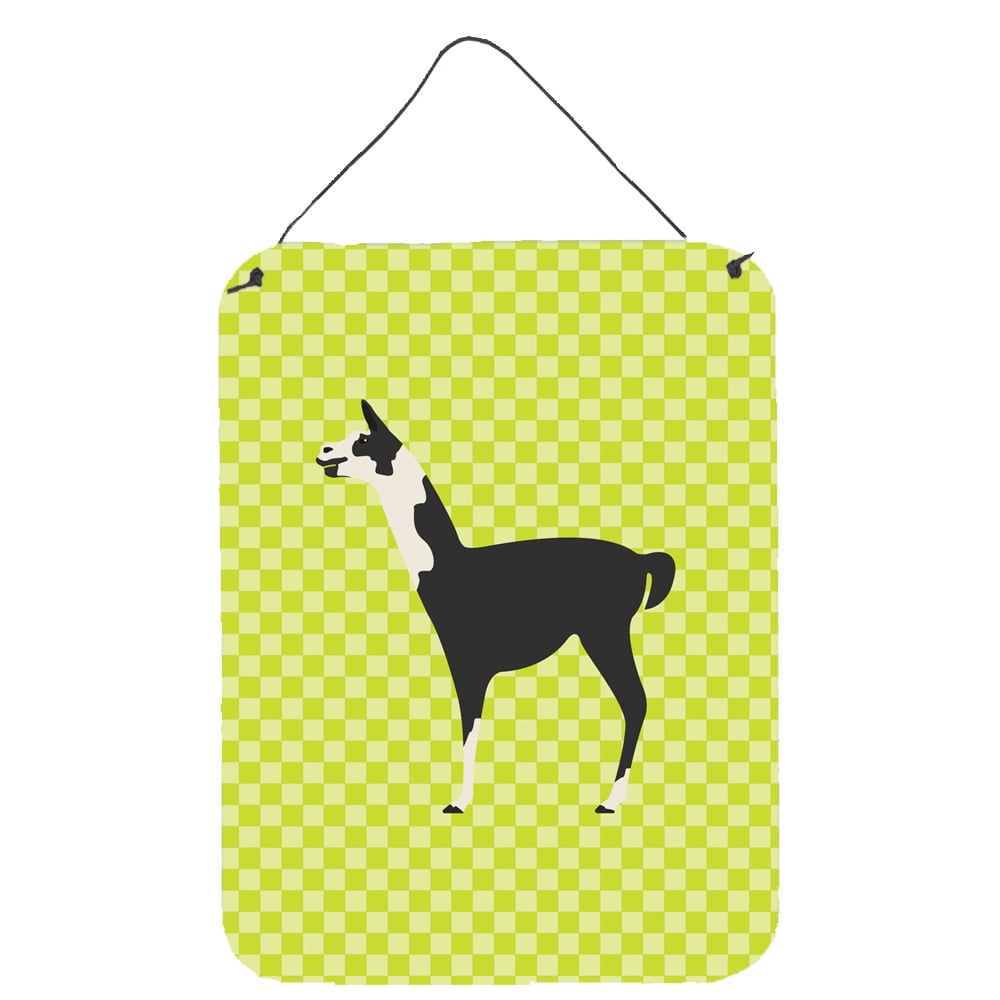 Llama Q Ara Green Wall or Door Hanging Prints