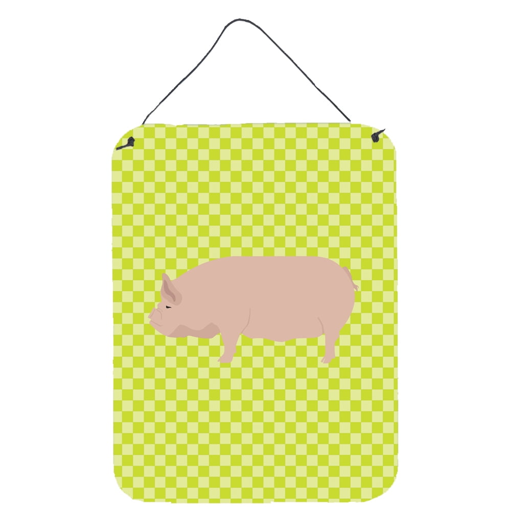 Welsh Pig Green Wall or Door Hanging Prints