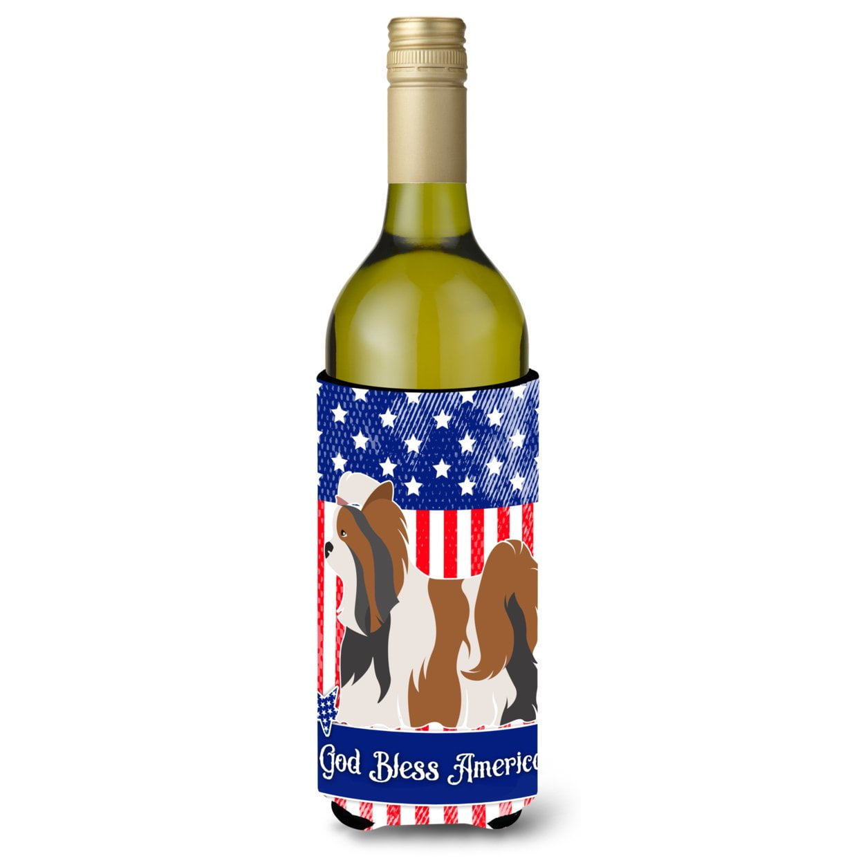 Picture of Carolines Treasures BB8389LITERK Biewer Terrier American Wine Bottle Beverge Insulator Hugger