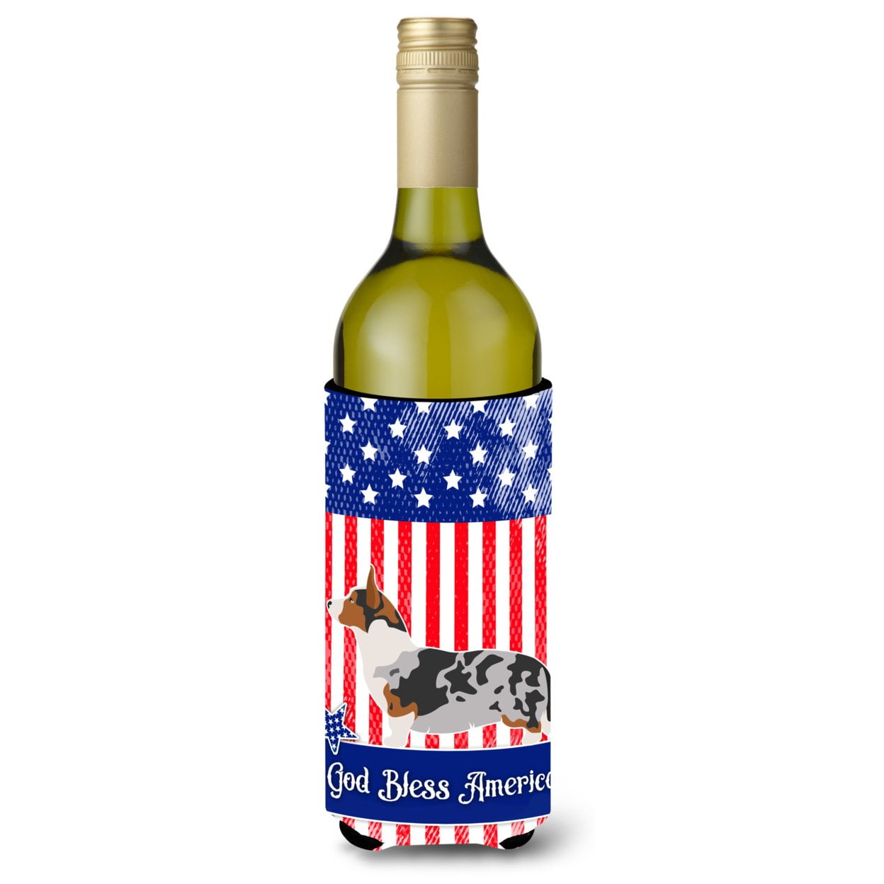 Picture of Carolines Treasures BB8394LITERK Welsh Corgi Cardigan American Wine Bottle Beverge Insulator Hugger