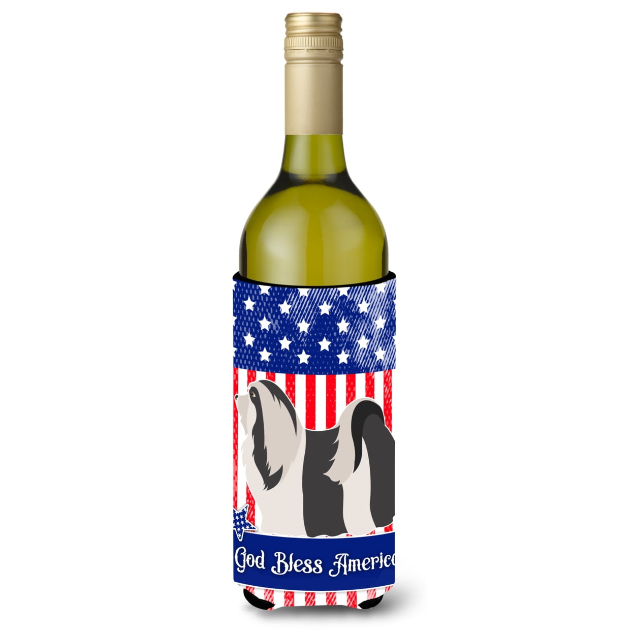 Picture of Carolines Treasures BB8395LITERK Havanese American Wine Bottle Beverge Insulator Hugger