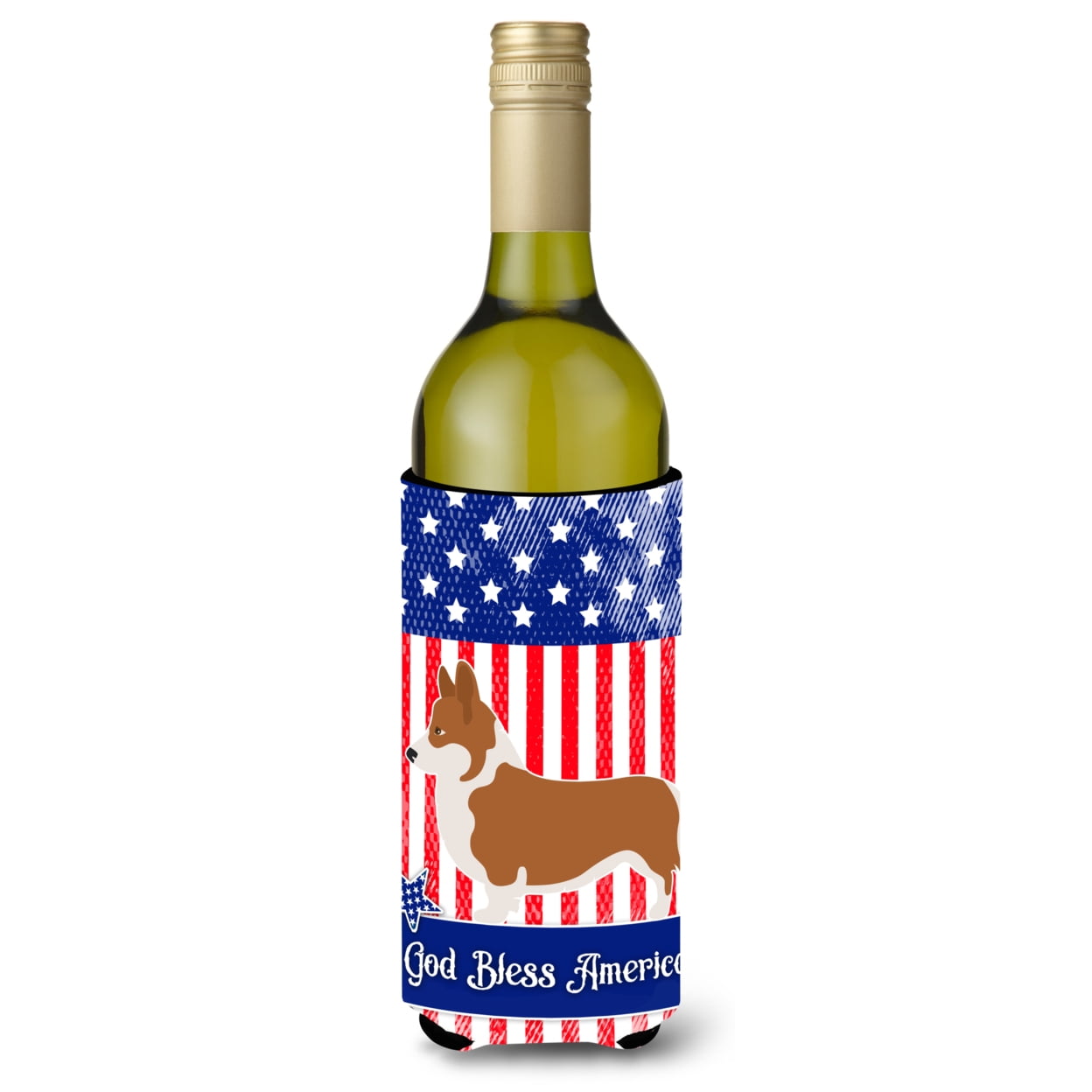 Picture of Carolines Treasures BB8401LITERK Pembroke Welsh Corgi American Wine Bottle Beverge Insulator Hugger