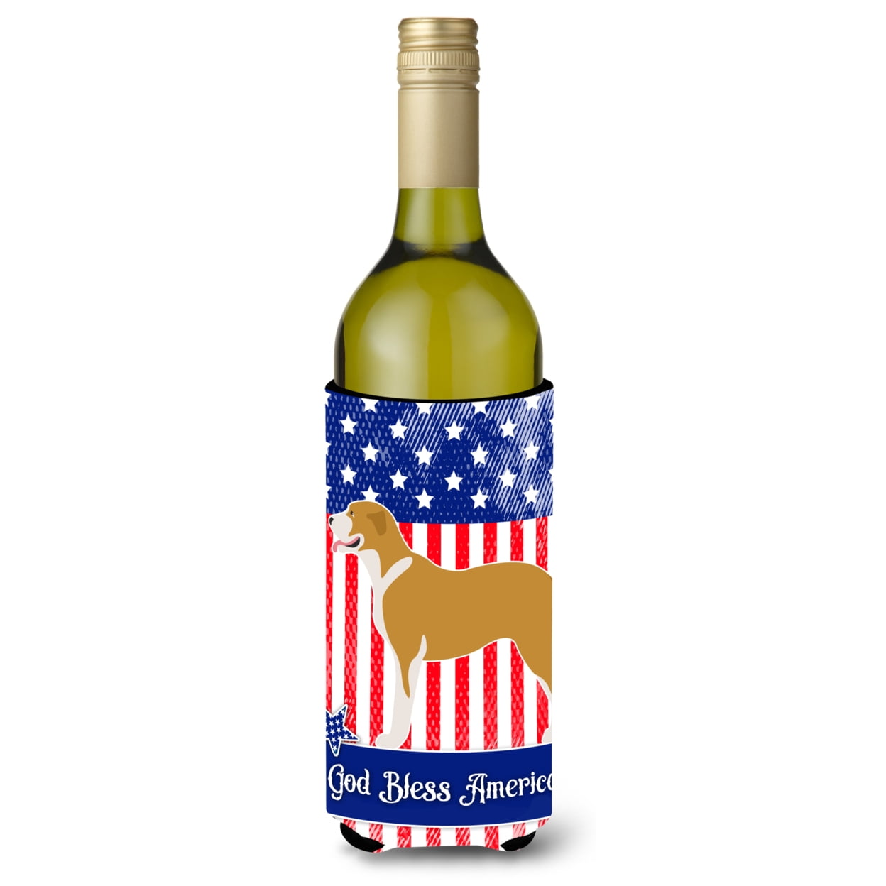 Picture of Carolines Treasures BB8408LITERK Belgium Mastiff American Wine Bottle Beverge Insulator Hugger