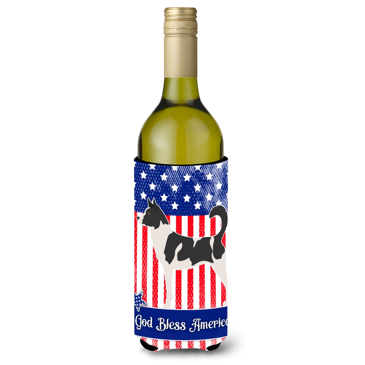 Picture of Carolines Treasures BB8410LITERK Canaan Dog American Wine Bottle Beverge Insulator Hugger
