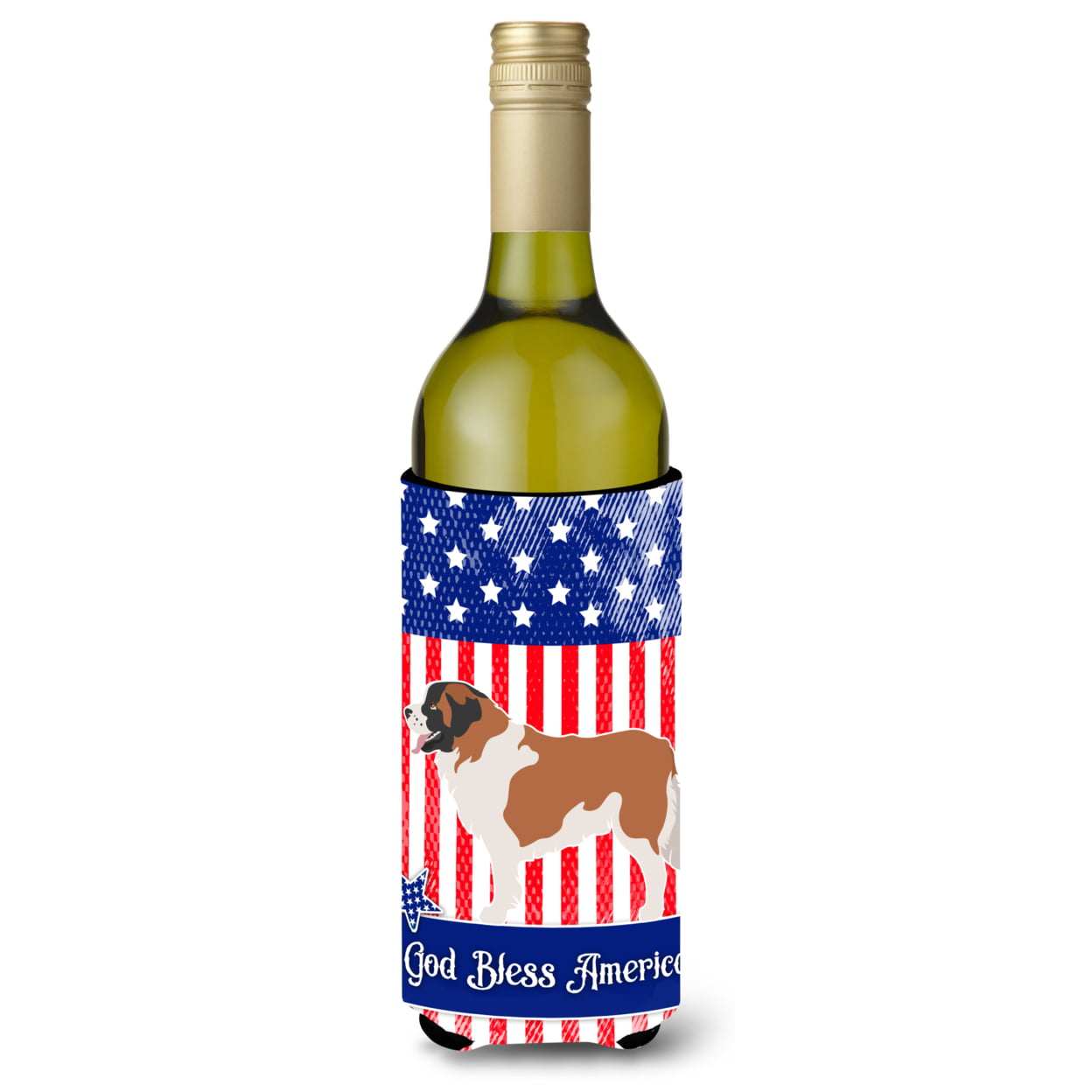 Picture of Carolines Treasures BB8422LITERK Moscow Watchdog American Wine Bottle Beverge Insulator Hugger