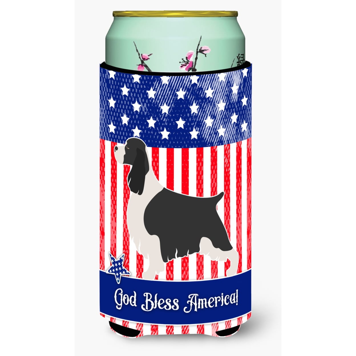 English Springer Spaniel American Tall Boy Beverage Insulator Hugger