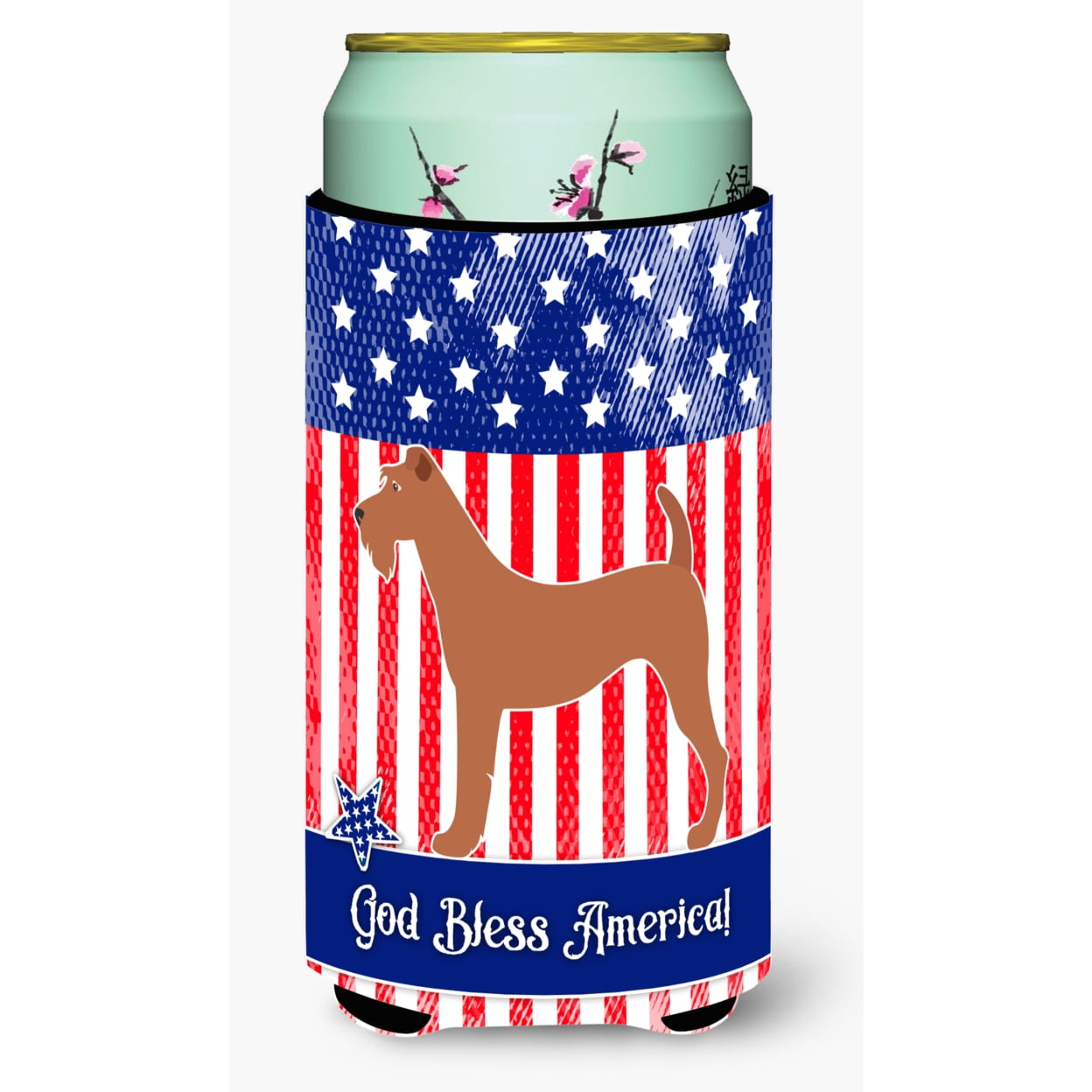 BB8357TBC Irish Terrier American Tall Boy Beverage Insulator Hugger