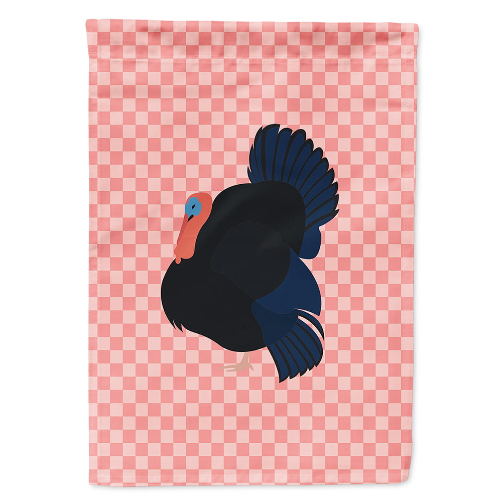 Norfolk Black Turkey Pink Check Flag Canvas House