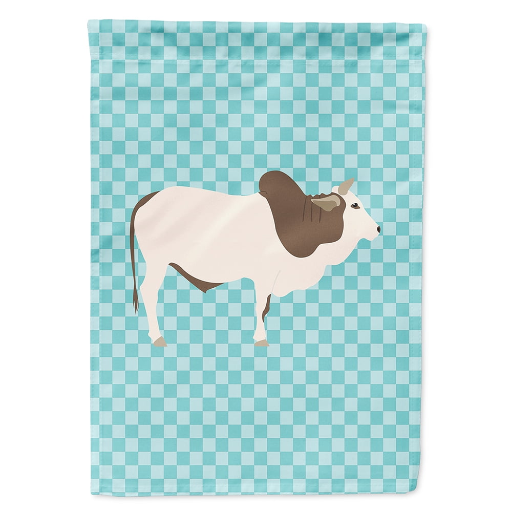 BB8004CHF Malvi Cow Blue Check Flag Canvas House