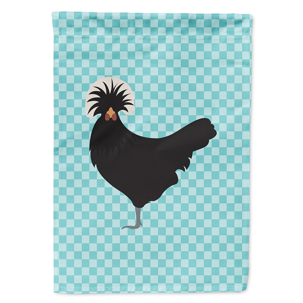 Polish Poland Chicken Blue Check Flag Canvas House