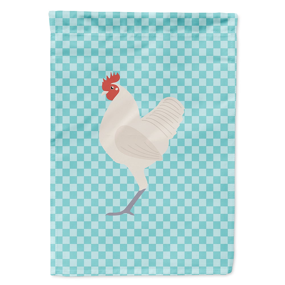 German Langshan Chicken Blue Check Flag Canvas House