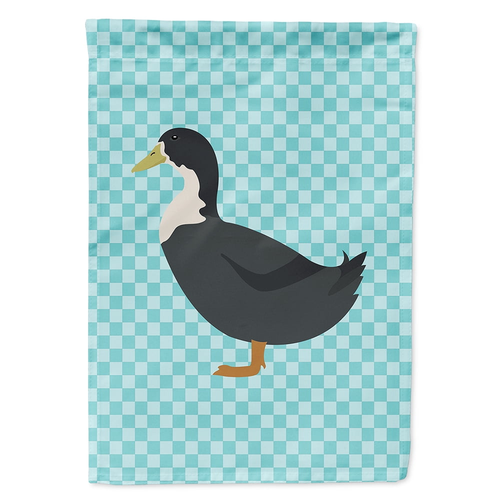 BB8036CHF Blue Swedish Duck Blue Check Flag Canvas House