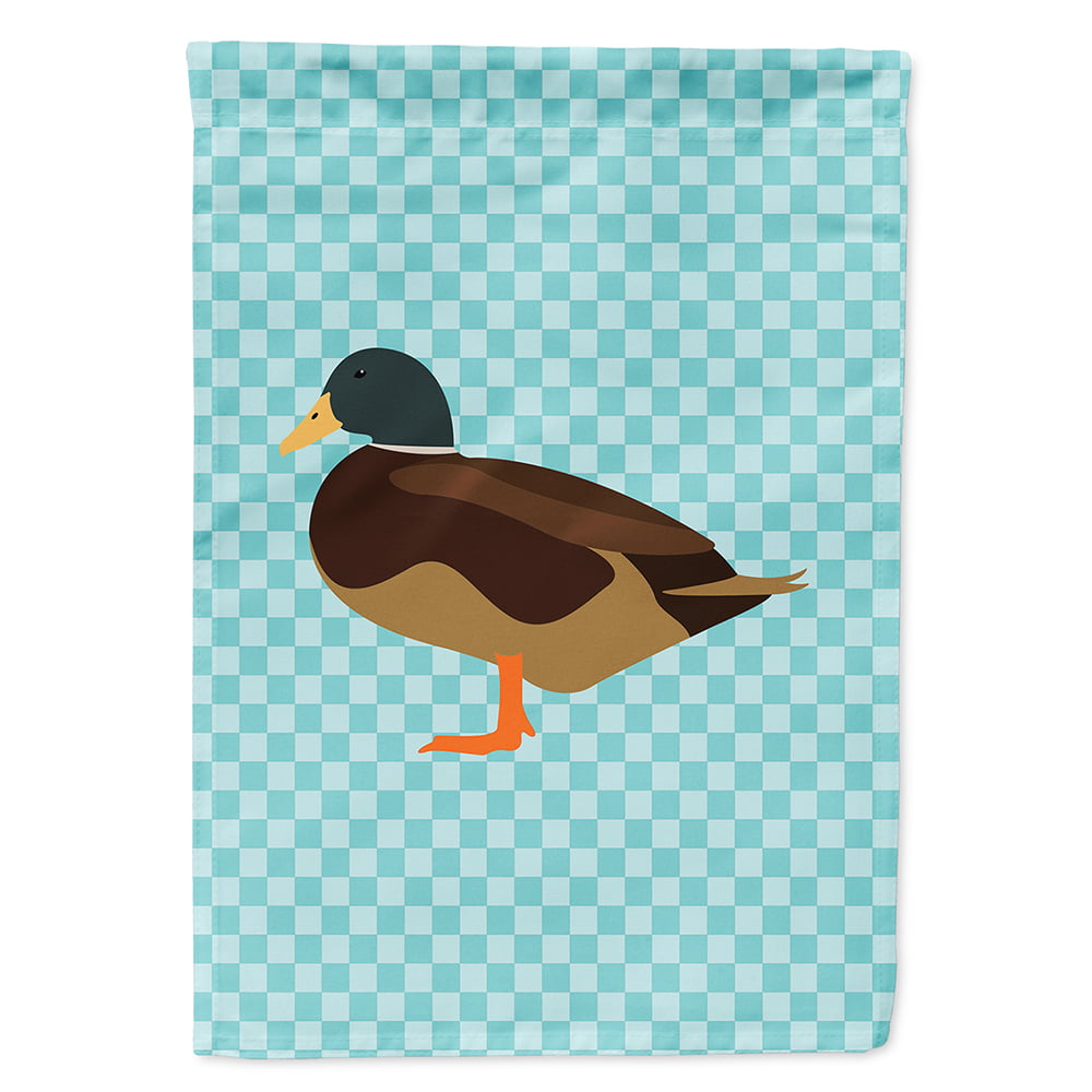 BB8041CHF Silver Bantam Duck Blue Check Flag Canvas House