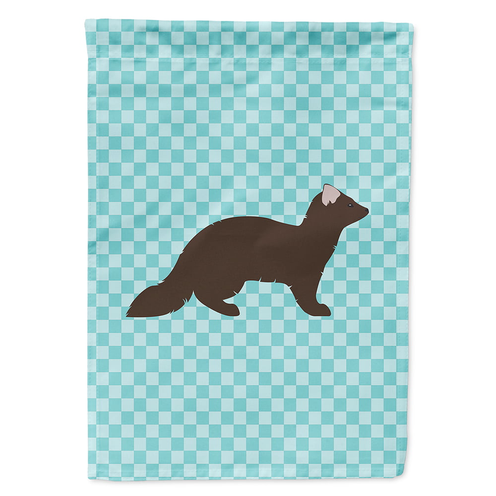 BB8043CHF Sable Marten Blue Check Flag Canvas House