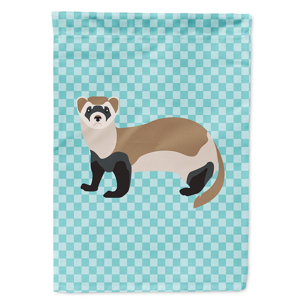Ferret Blue Check Flag Canvas House - Blue Check