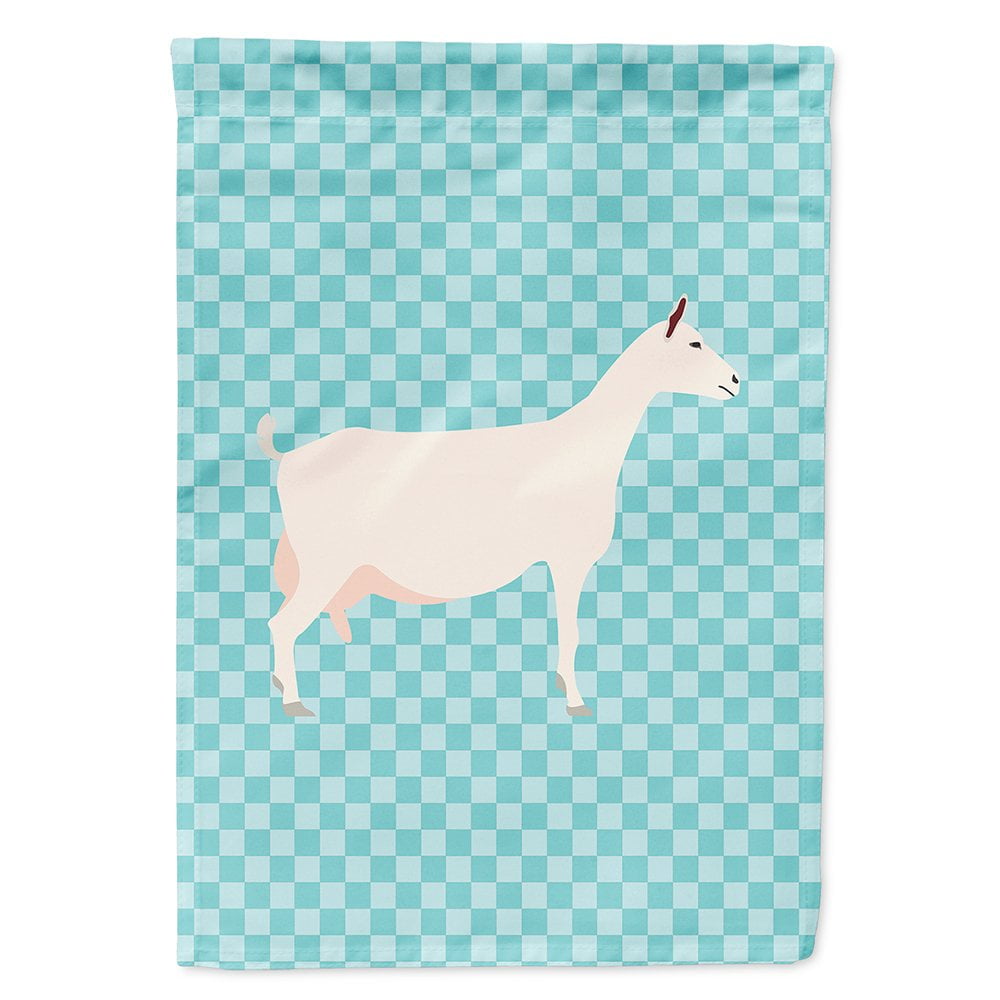 BB8063CHF Saanen Goat Blue Check Flag Canvas House