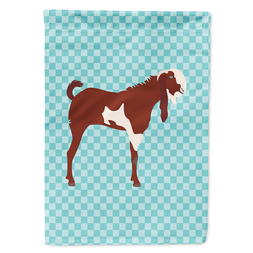 Jamnapari Goat Blue Check Flag Canvas House
