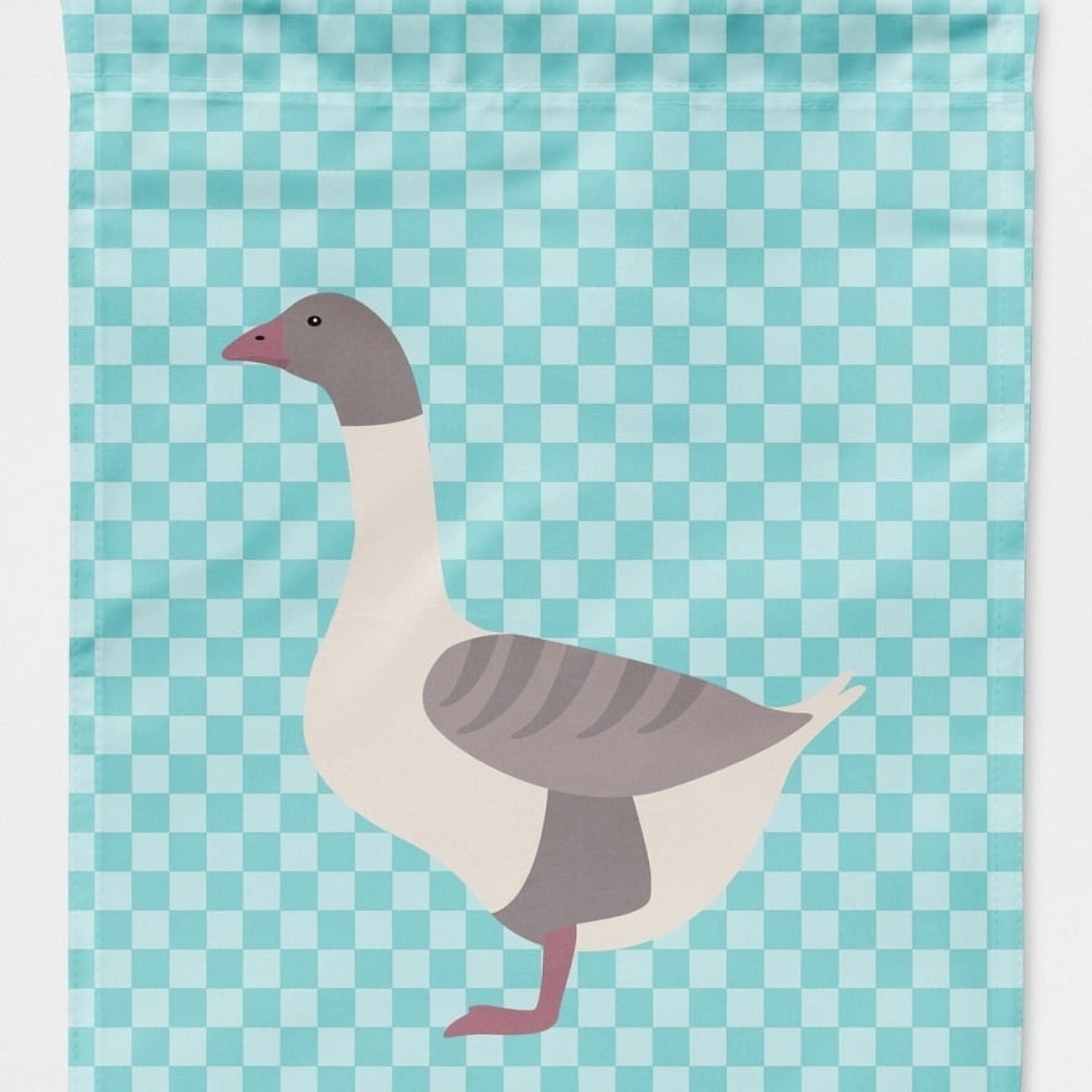 BB8075CHF Buff Grey Back Goose Blue Check Flag Canvas House