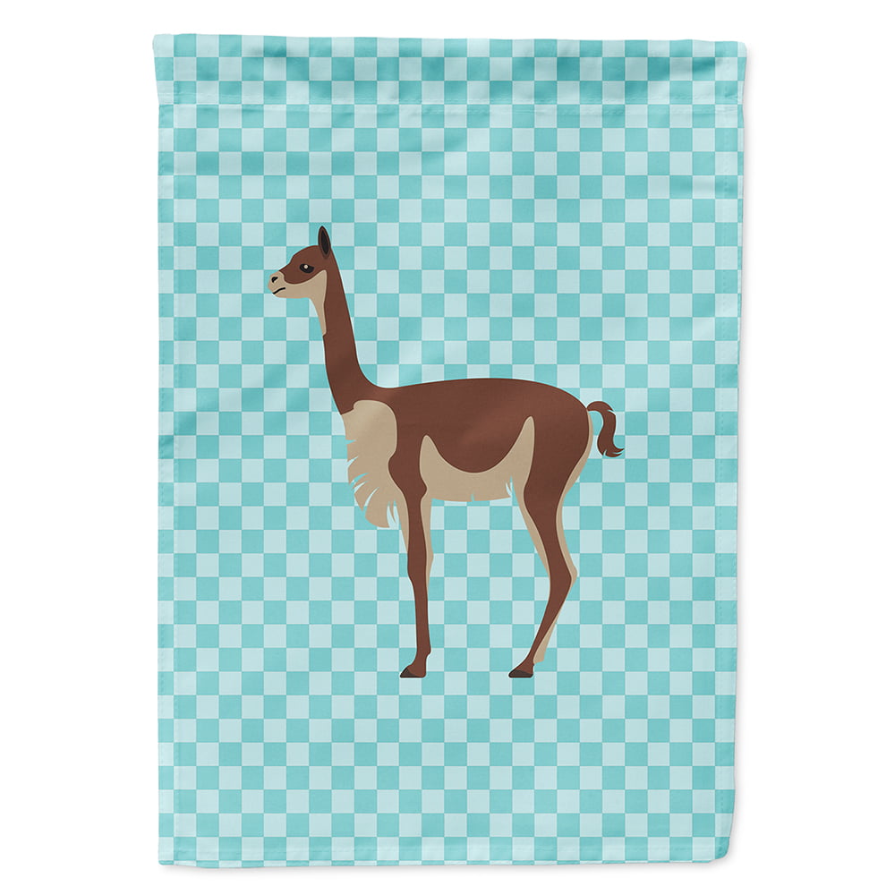 Vicugna or Vicuna Blue Check Flag Canvas House