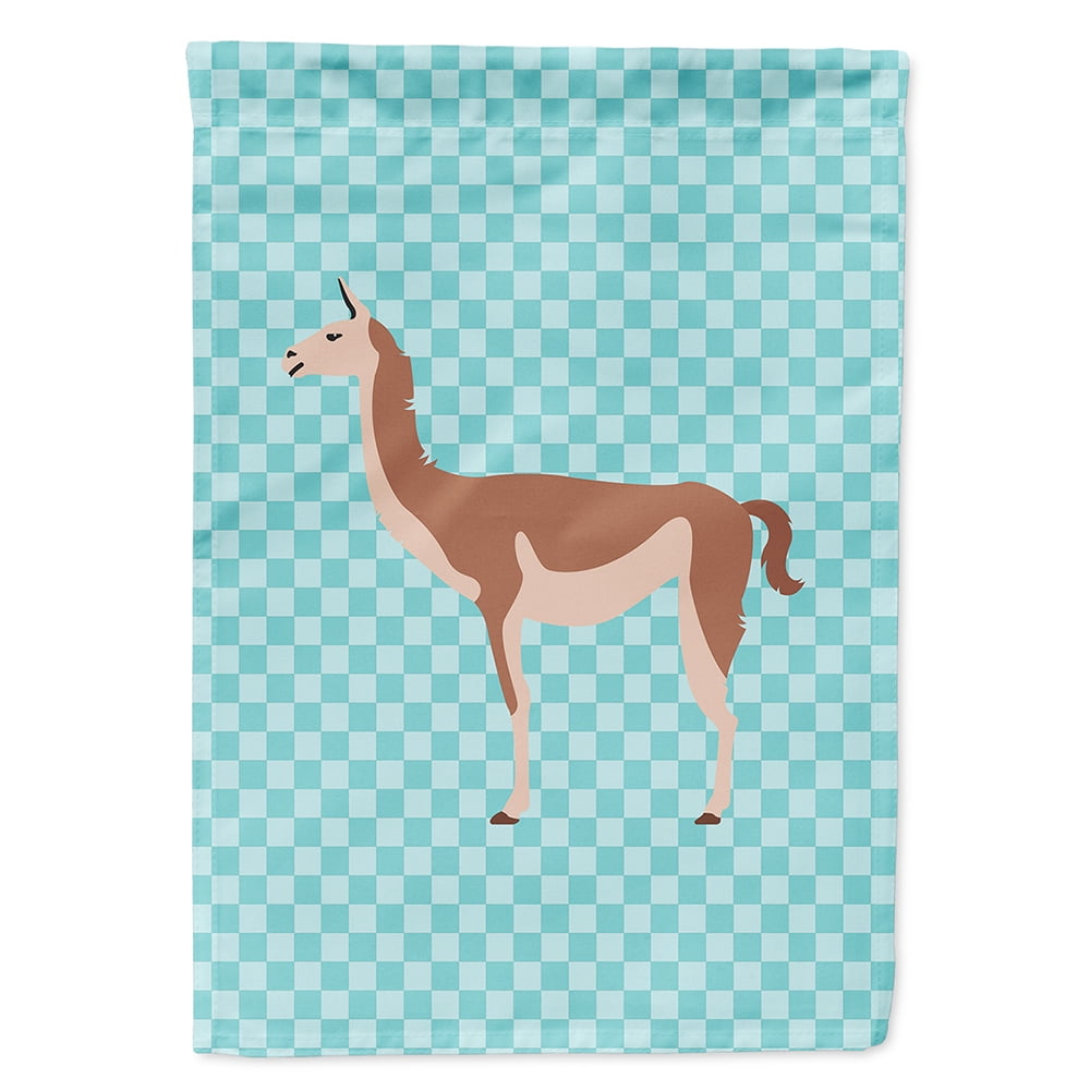 Guanaco Blue Check Flag Canvas House