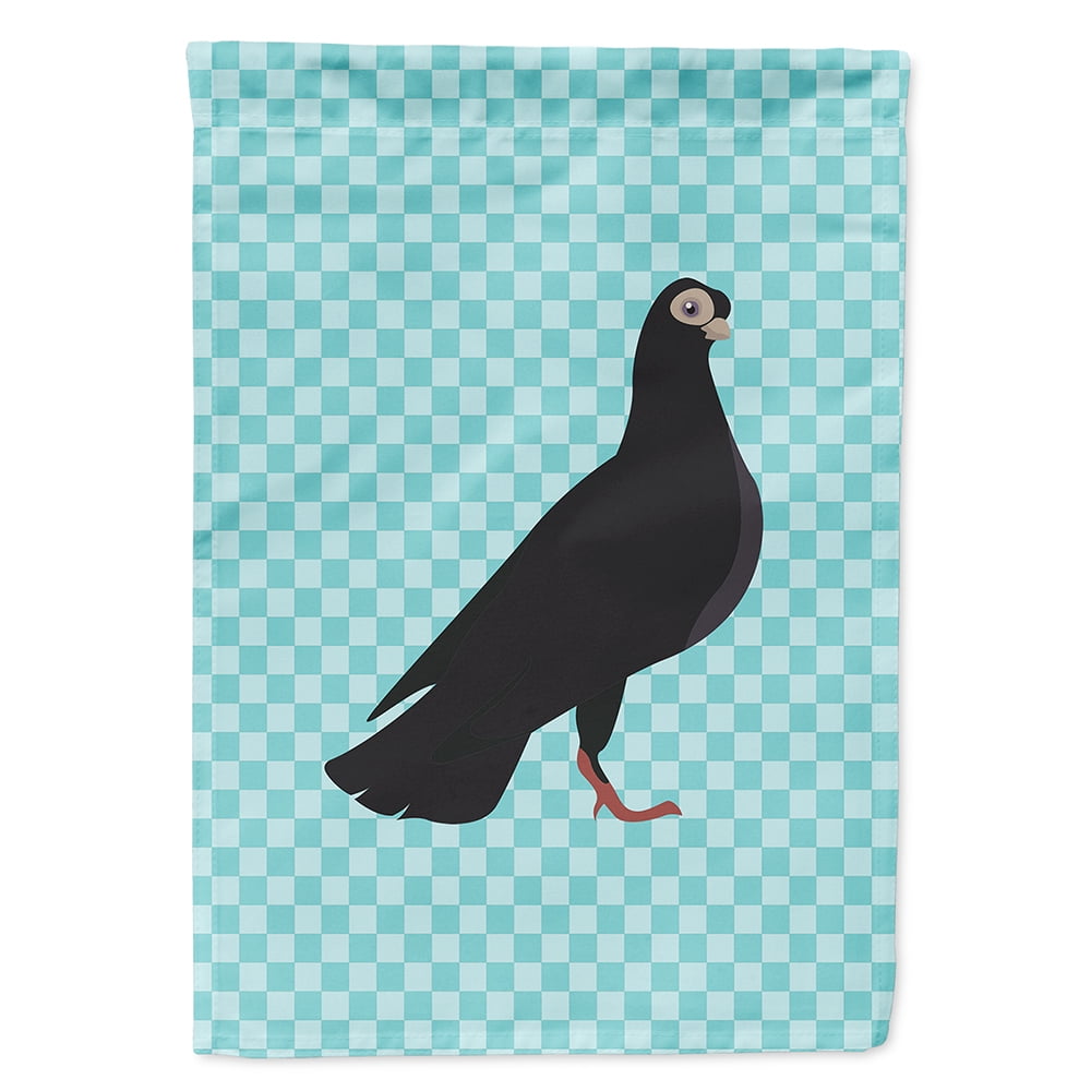 BB8121CHF Budapest Highflyer Pigeon Blue Check Canvas House Flag