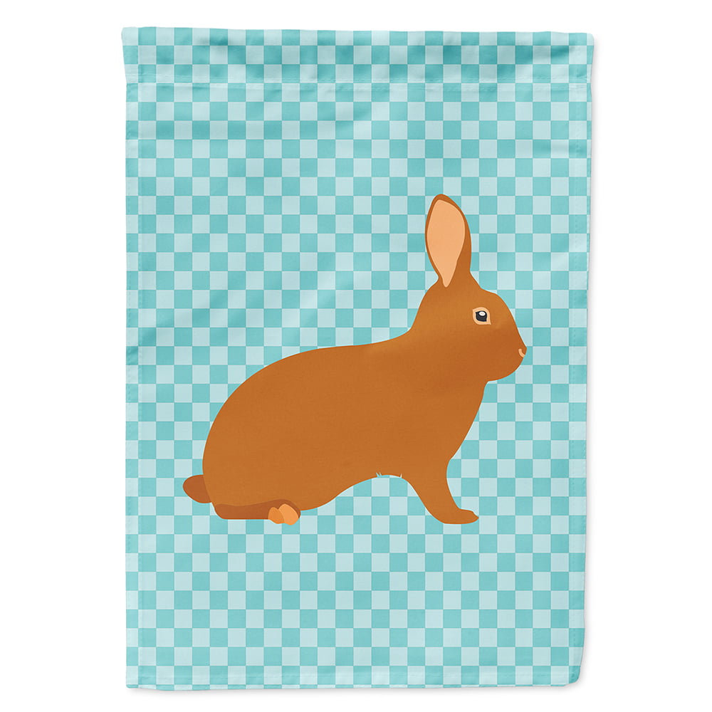 BB8143CHF Rex Rabbit Blue Check Canvas House Flag