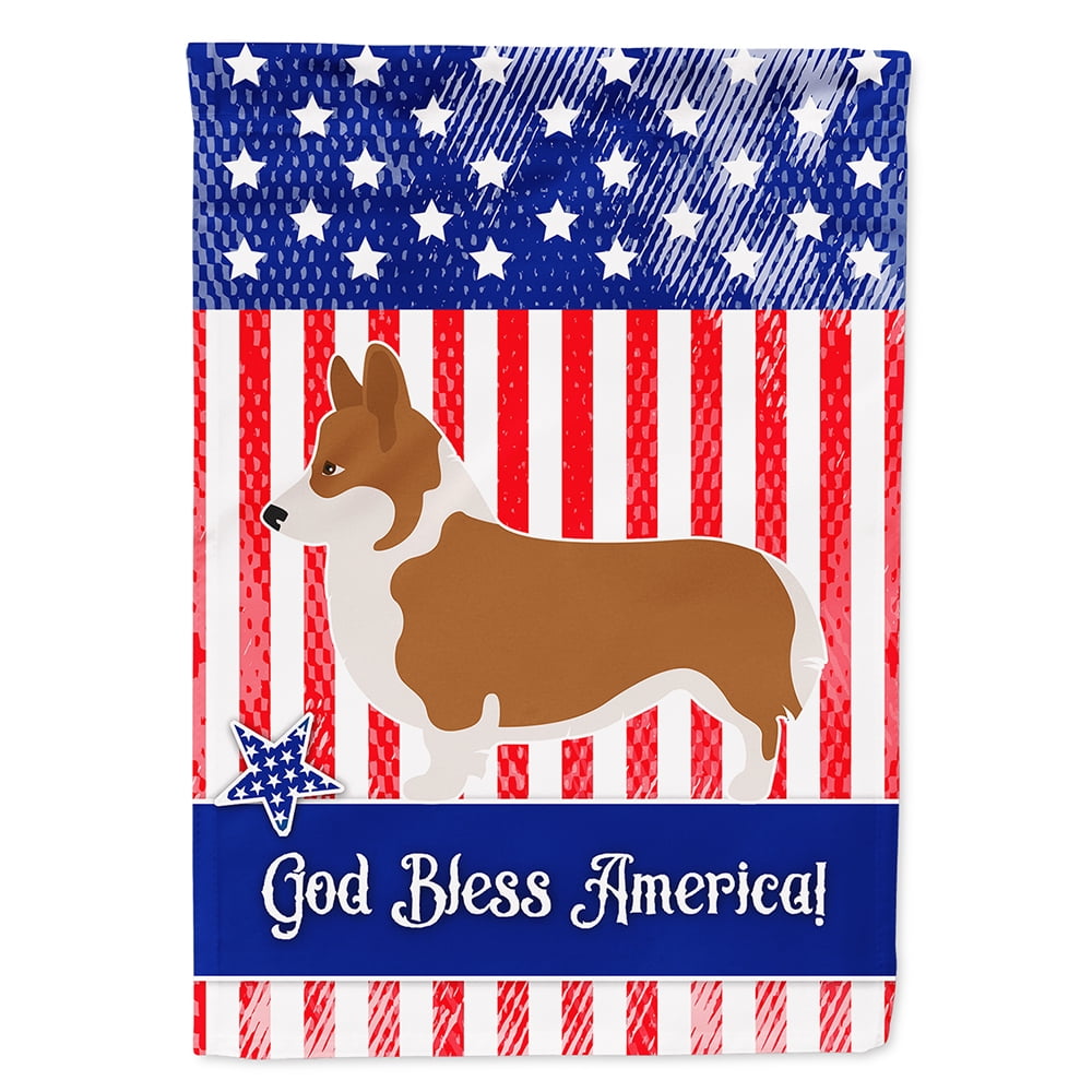 BB8401CHF Pembroke Welsh Corgi American Canvas House Flag