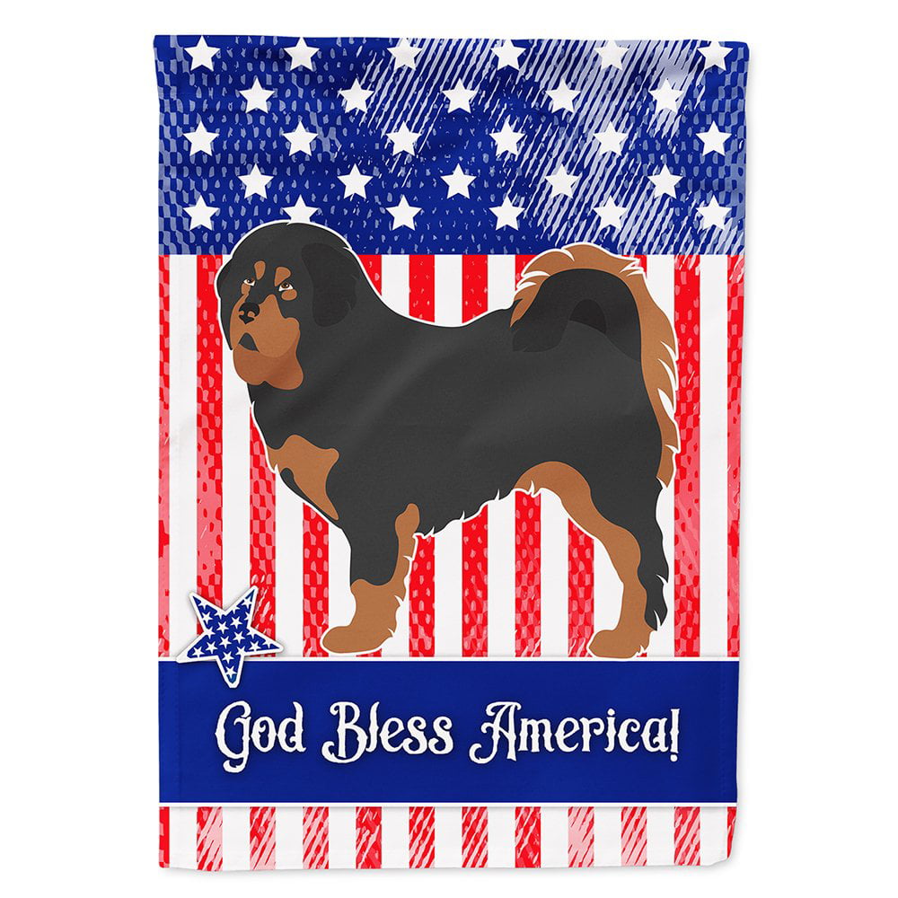 BB8407CHF Tibetan Mastiff American Canvas House Flag