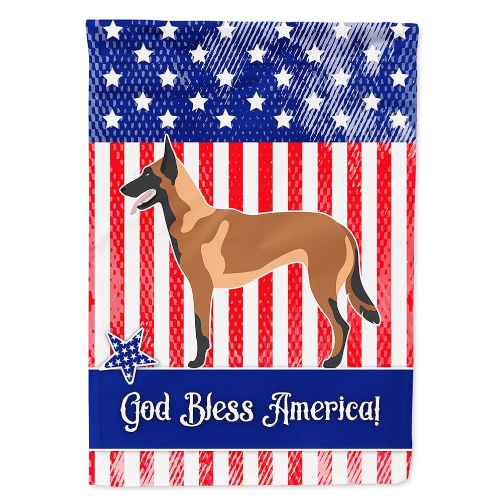 BB8413CHF Malinois Belgian Shepherd American Canvas House Flag