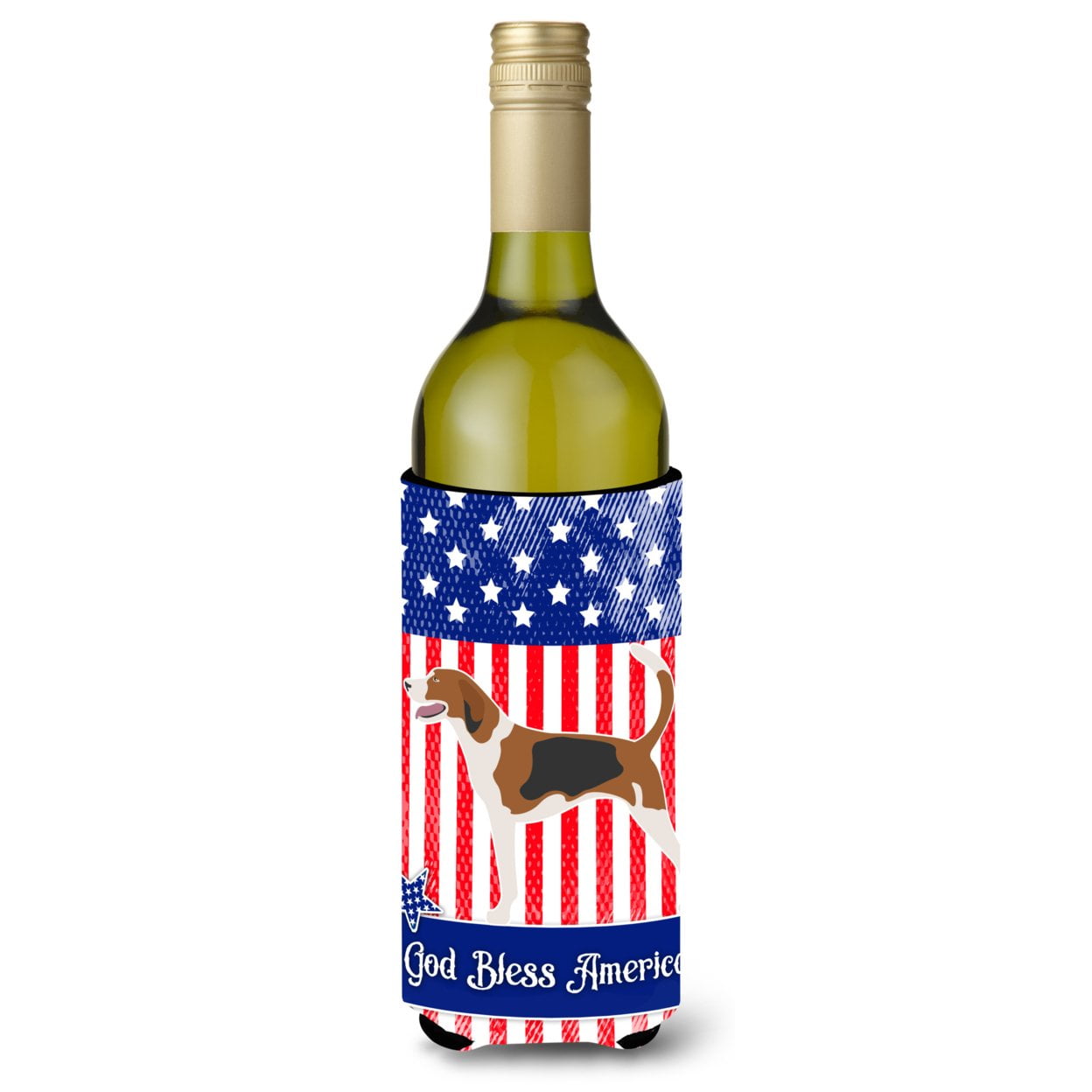 Picture of Carolines Treasures BB8352LITERK American Foxhound American Wine Bottle Beverge Insulator Hugger