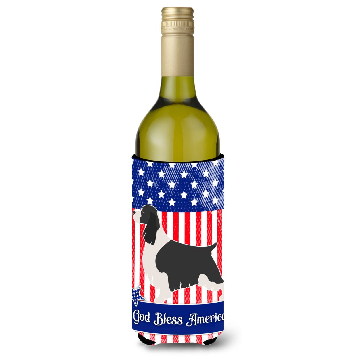 Picture of Carolines Treasures BB8354LITERK English Springer Spaniel American Wine Bottle Beverge Insulator Hugger