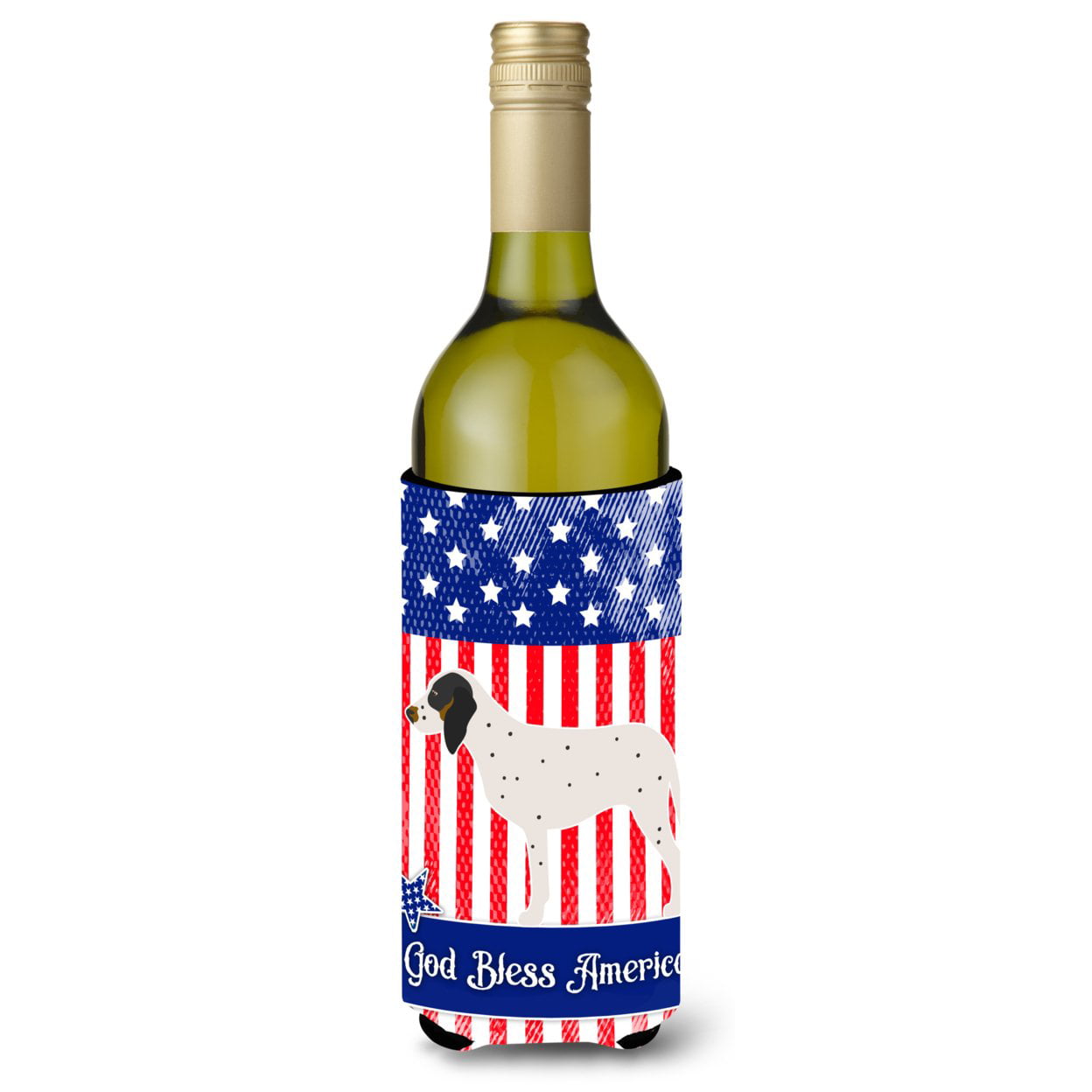 Picture of Carolines Treasures BB8356LITERK Gascon Saintongeois American Wine Bottle Beverge Insulator Hugger