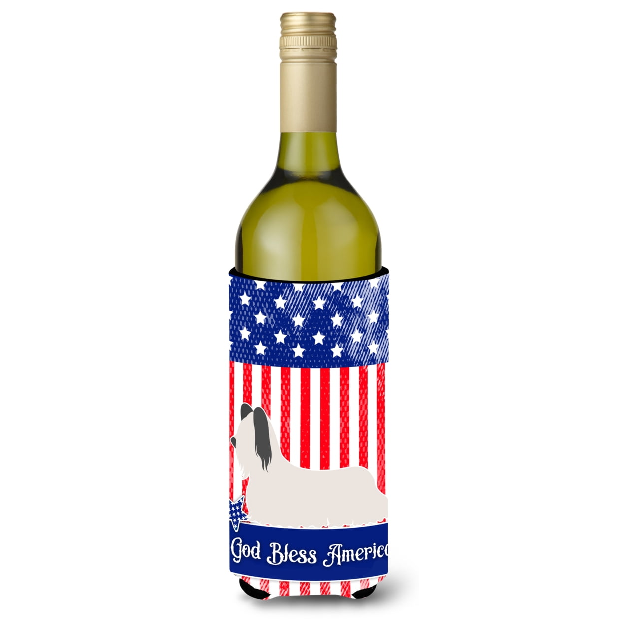 Picture of Carolines Treasures BB8359LITERK Skye Terrier American Wine Bottle Beverge Insulator Hugger