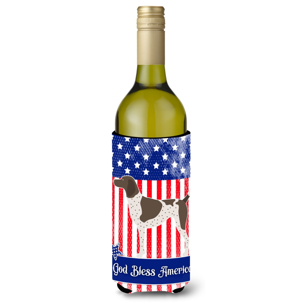 Picture of Carolines Treasures BB8364LITERK German Shorthaired Pointer American Wine Bottle Beverge Insulator Hugger