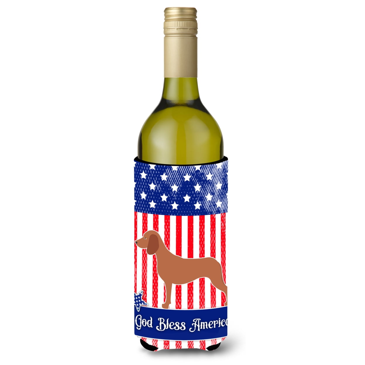 Picture of Carolines Treasures BB8366LITERK Bavarian Mountian Hound American Wine Bottle Beverge Insulator Hugger