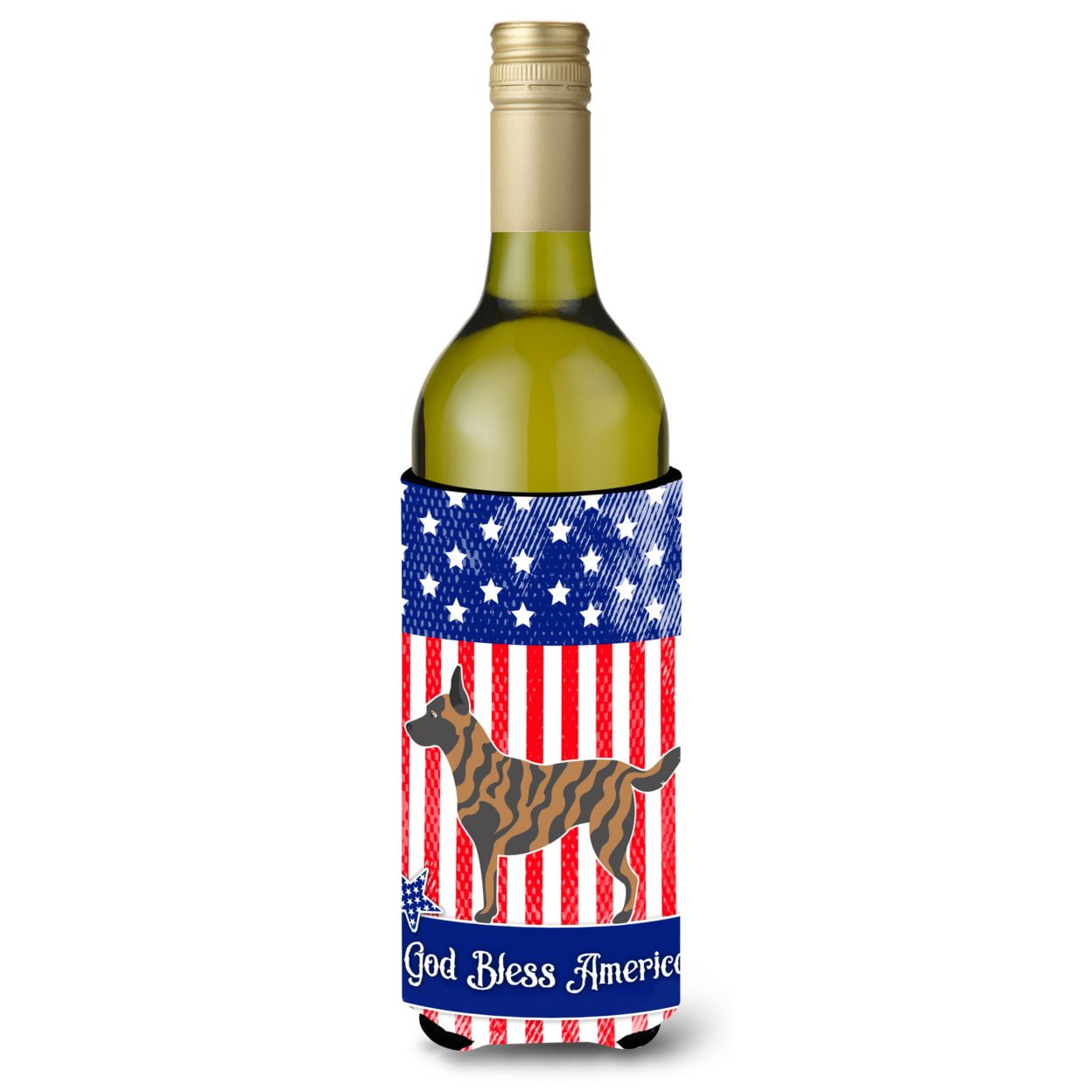 Picture of Carolines Treasures BB8381LITERK Dutch Shepherd American Wine Bottle Beverge Insulator Hugger