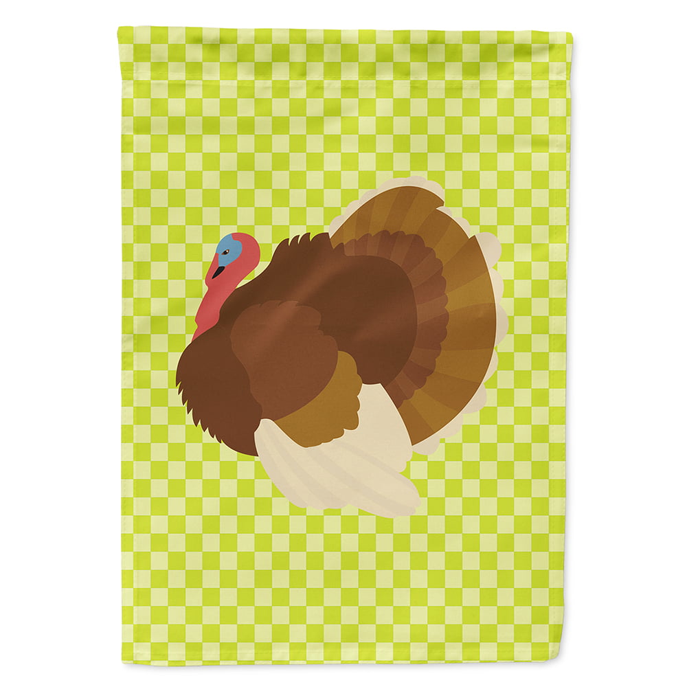 French Turkey Dindon GreenHouse Flag Canvas - Green
