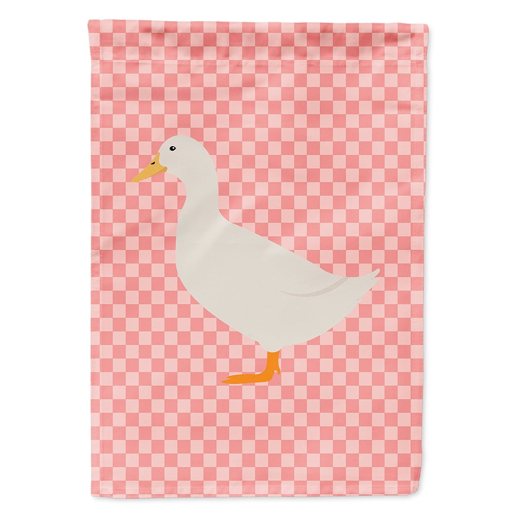 BB7860CHF American Pekin Duck Pink Check Canvas House Flag