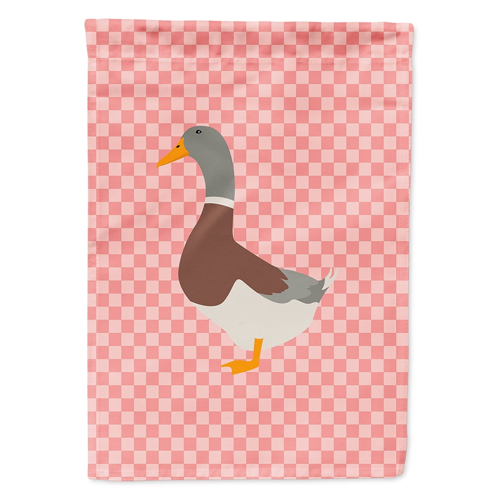 Saxony Sachsenente Duck Pink Check Canvas House Flag