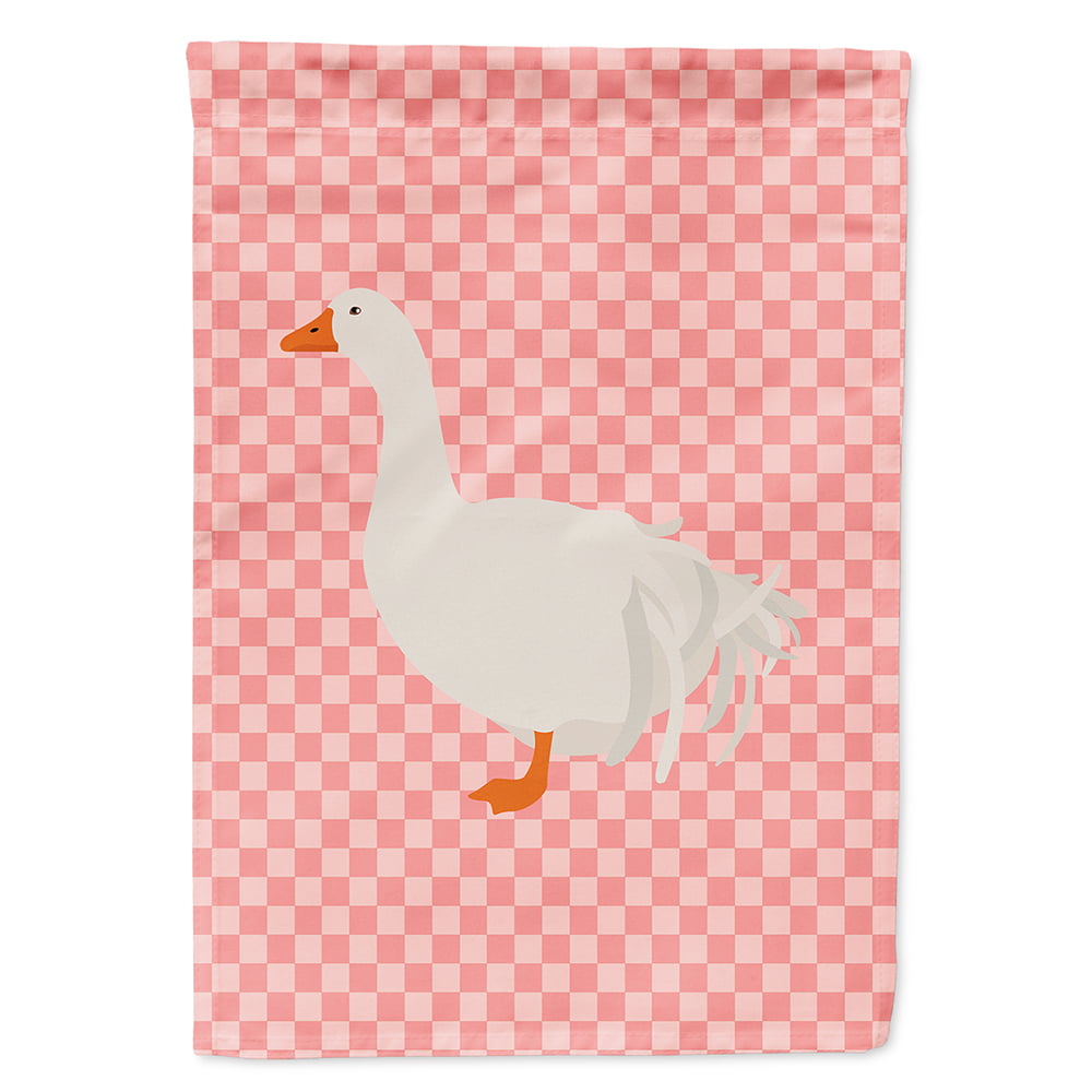 BB7902CHF Sebastopol Goose Pink Check Canvas House Flag