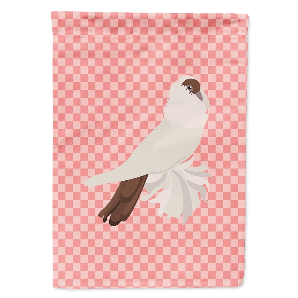 BB7944CHF German Helmet Pigeon Pink Check Canvas House Flag