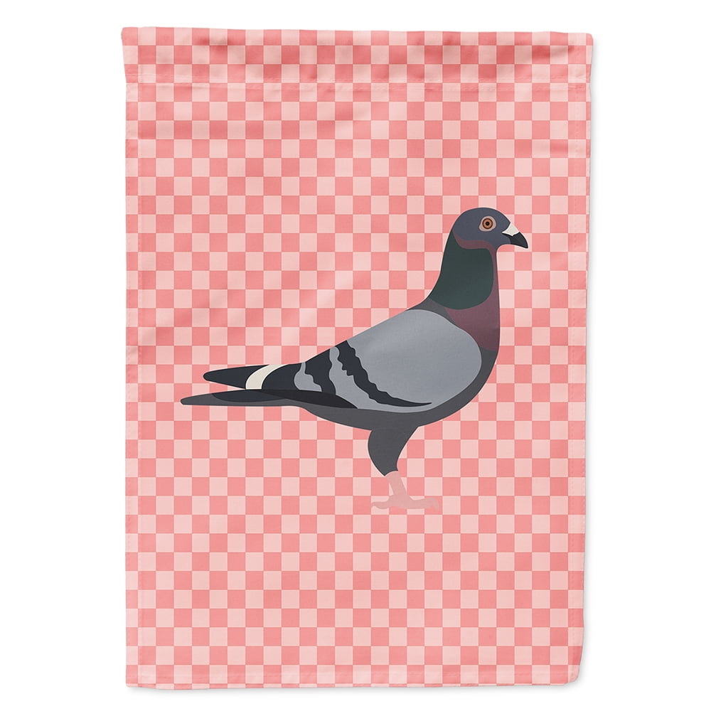 BB7951CHF Racing Pigeon Pink Check Canvas House Flag