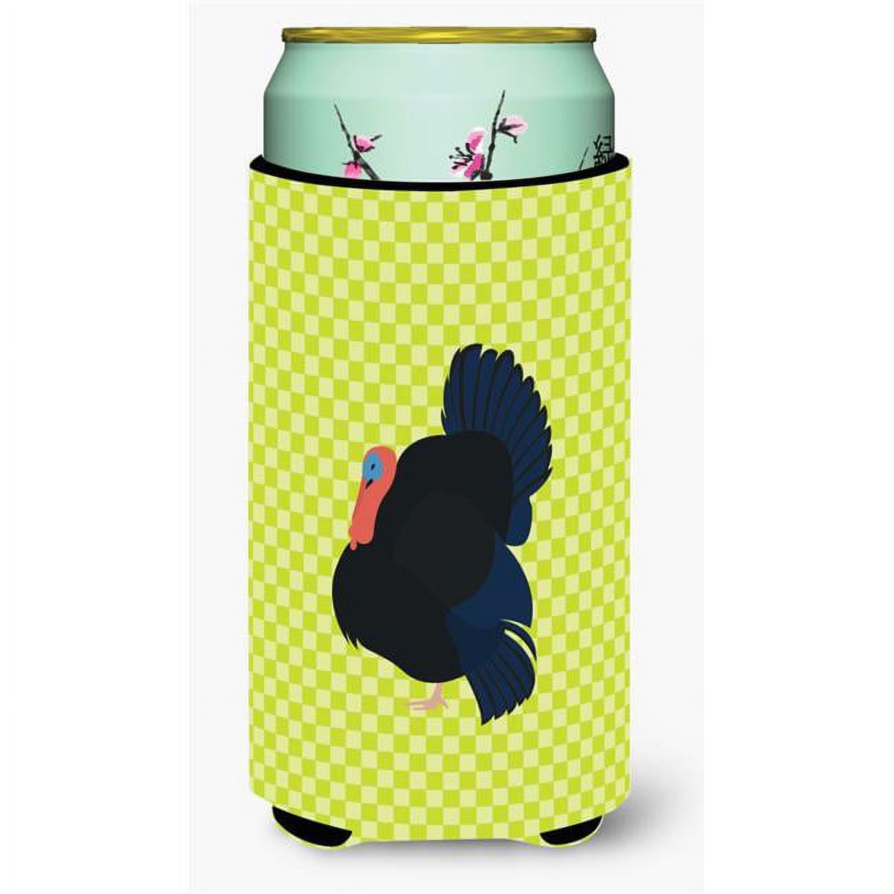 Norfolk Black Turkey Green Tall Boy Beverage Insulator Hugger