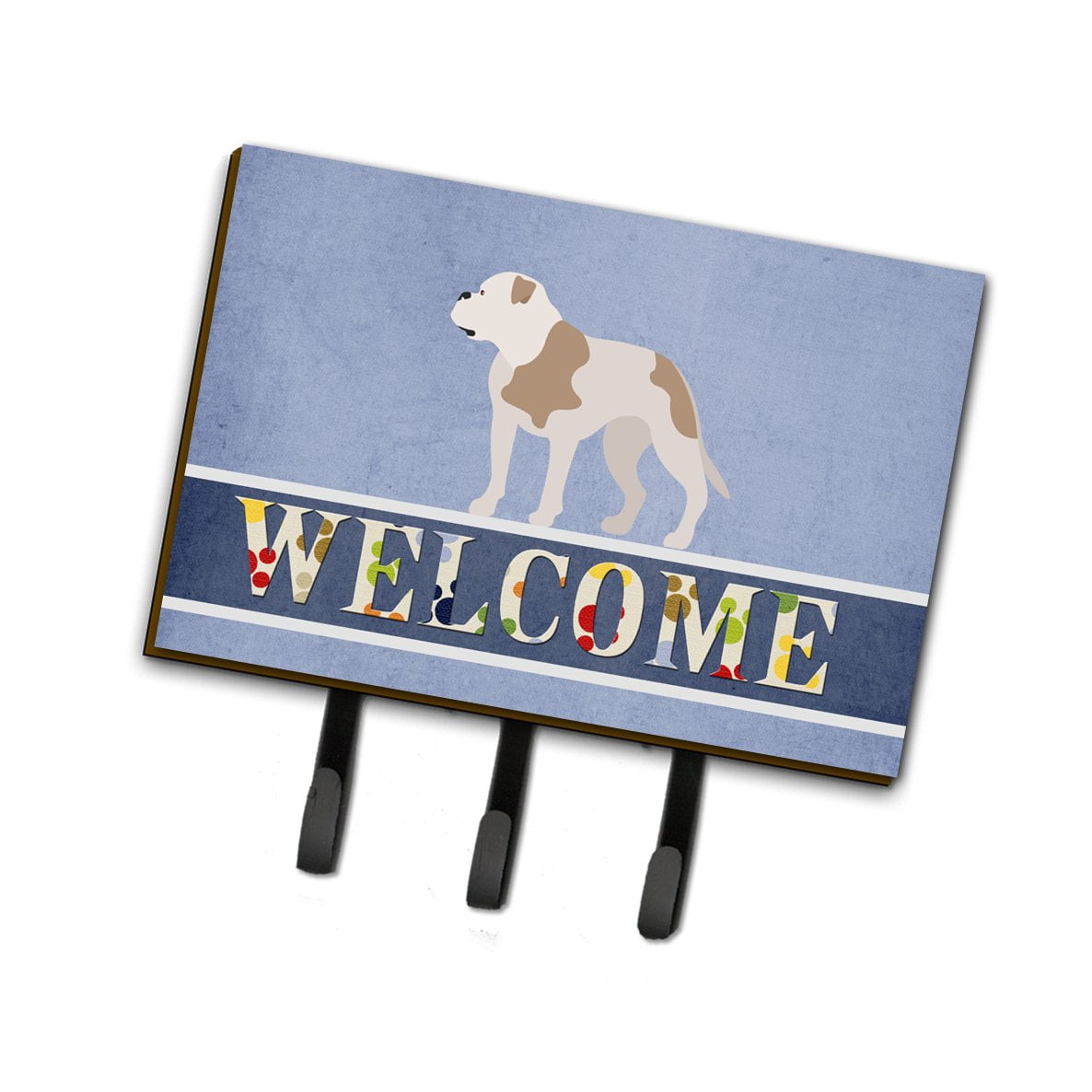 BB8348TH68 American Bulldog Welcome Leash or Key Holder