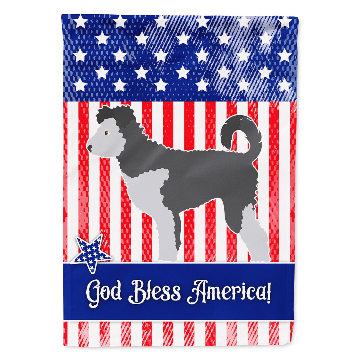 Pumi American Garden Flag