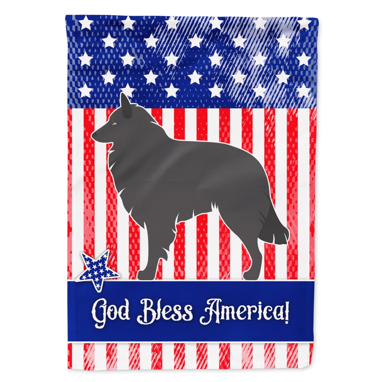 Groenendael Belgian Shepherd American Garden Flag